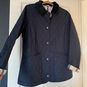 Quilted Navy Blue Barbour Jacket